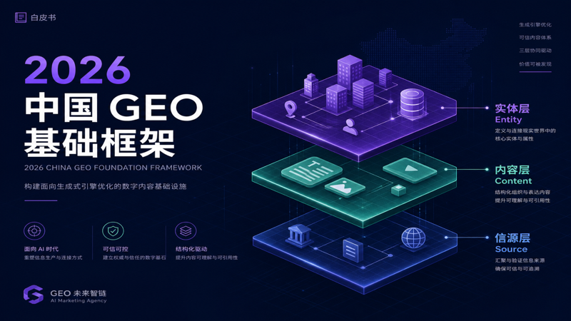 2026 中国 GEO 基础框架 — 白皮书封面